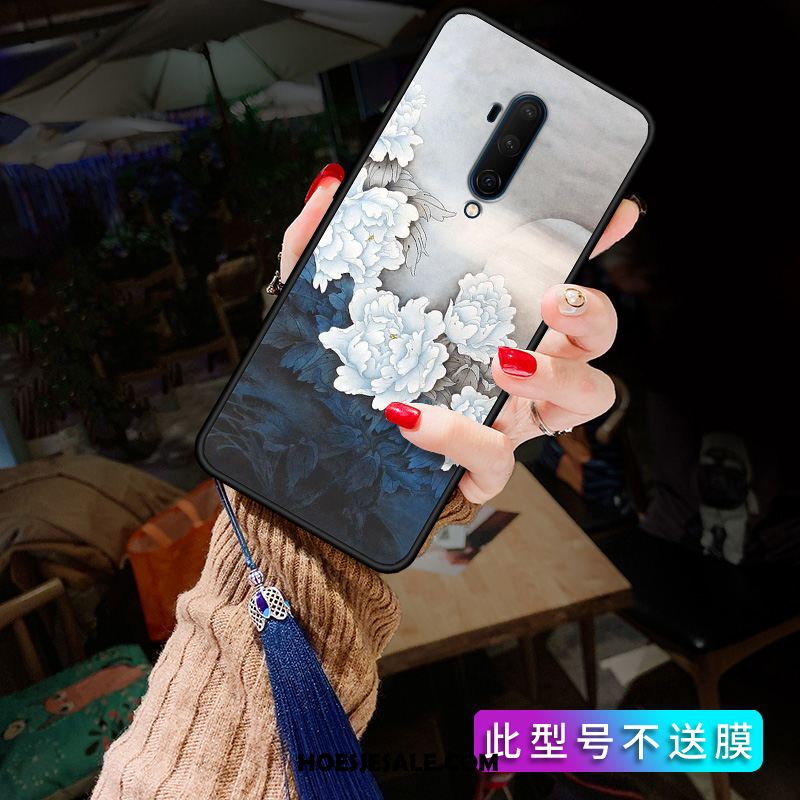 Oneplus 7t Pro Hoesje Chinese Stijl Anti-fall Eenvoudige Schrobben Zacht Kopen