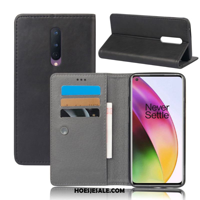 Oneplus 8 Hoesje Bescherming Hoes All Inclusive Leren Etui Mobiele Telefoon