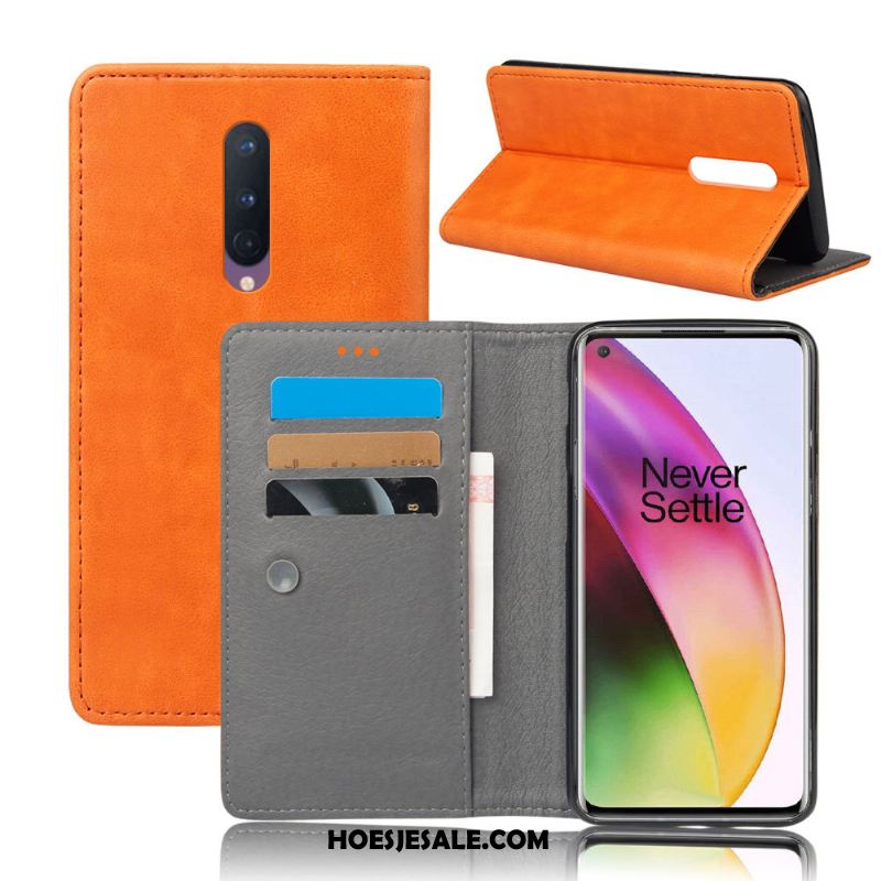 Oneplus 8 Hoesje Bescherming Hoes All Inclusive Leren Etui Mobiele Telefoon