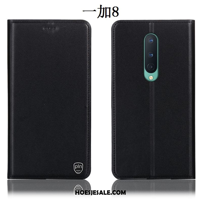 Oneplus 8 Hoesje Geel Folio Anti-fall Hoes Leren Etui Sale