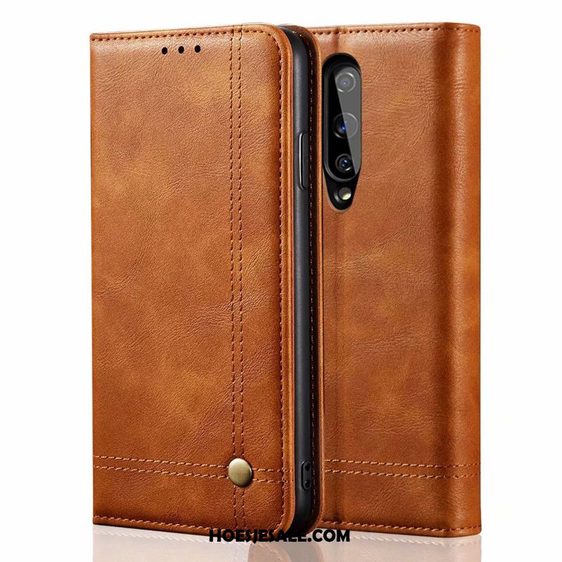 Oneplus 8 Hoesje Leren Etui Anti-fall Folio All Inclusive Zwart Aanbiedingen