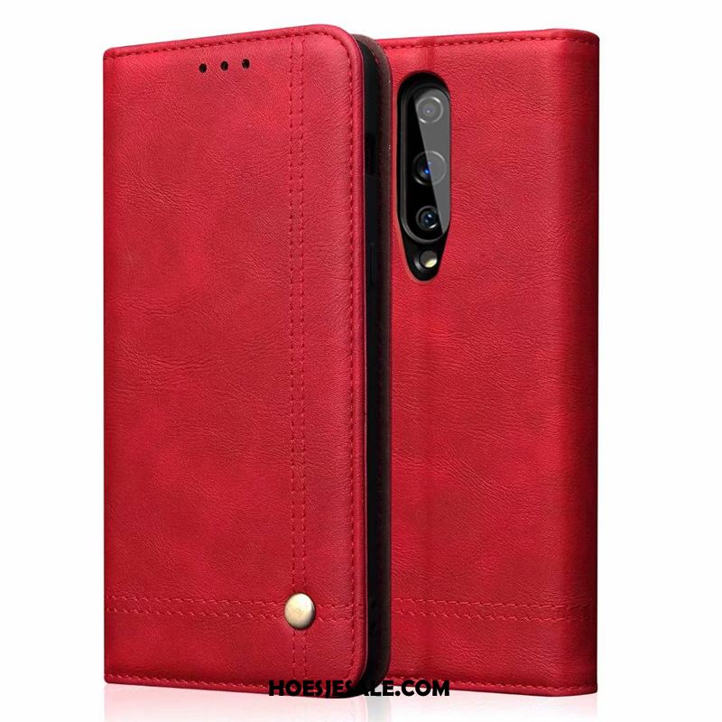 Oneplus 8 Hoesje Leren Etui Anti-fall Folio All Inclusive Zwart Aanbiedingen