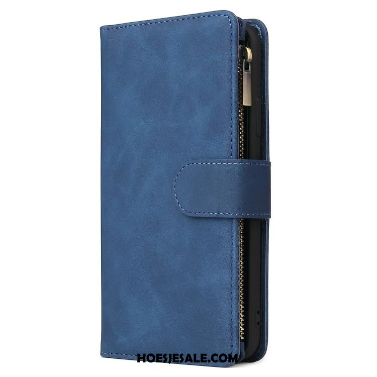 Oneplus 8 Hoesje Mobiele Telefoon Nieuw Leren Etui Folio Zwart Goedkoop