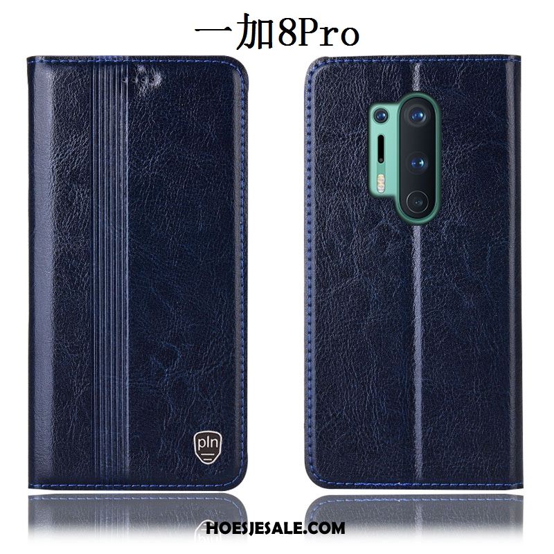 Oneplus 8 Pro Hoesje All Inclusive Anti-fall Zwart Folio Mobiele Telefoon Sale