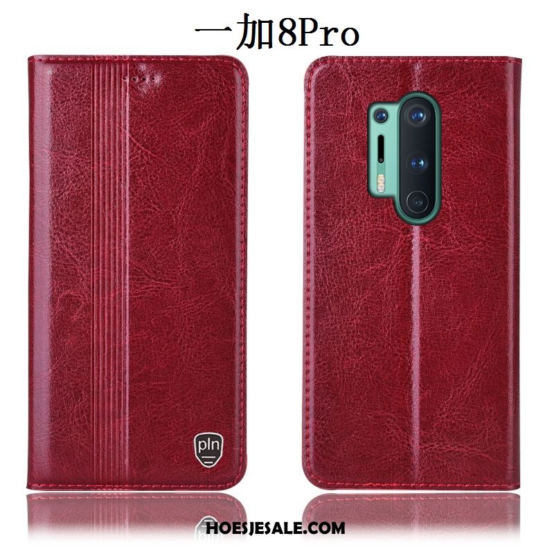 Oneplus 8 Pro Hoesje All Inclusive Anti-fall Zwart Folio Mobiele Telefoon Sale