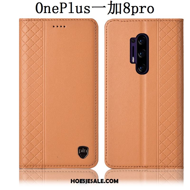 Oneplus 8 Pro Hoesje Anti-fall Leren Etui All Inclusive Mobiele Telefoon Hoes Sale