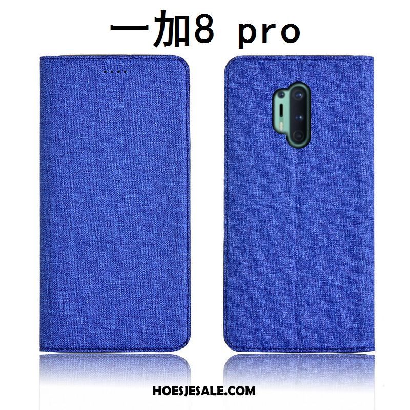 Oneplus 8 Pro Hoesje Clamshell Bescherming Leren Etui Mobiele Telefoon Siliconen Sale