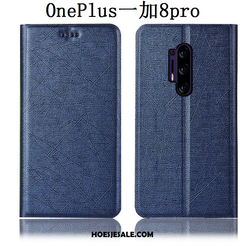 Oneplus 8 Pro Hoesje Folio Hoes Zijde Bescherming Anti-fall Goedkoop