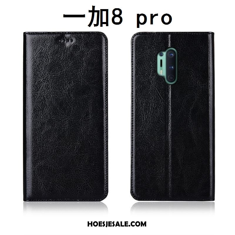 Oneplus 8 Pro Hoesje Leren Etui Patroon All Inclusive Echt Leer Siliconen Sale