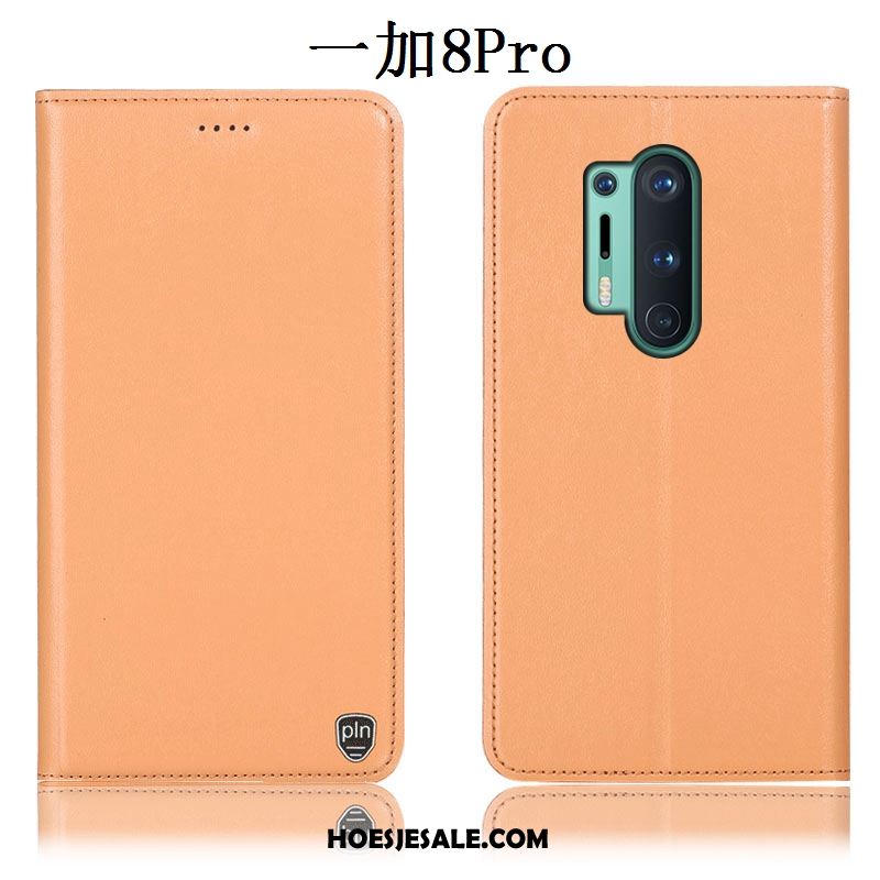 Oneplus 8 Pro Hoesje Mobiele Telefoon Leren Etui Anti-fall Bescherming Hoes Goedkoop