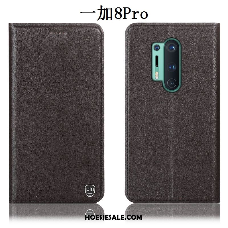 Oneplus 8 Pro Hoesje Mobiele Telefoon Leren Etui Anti-fall Bescherming Hoes Goedkoop