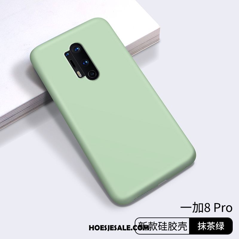 Oneplus 8 Pro Hoesje Siliconen Trendy Merk Mode Blauw Mobiele Telefoon Kopen