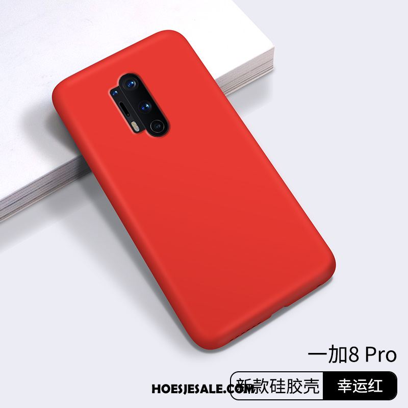 Oneplus 8 Pro Hoesje Siliconen Trendy Merk Mode Blauw Mobiele Telefoon Kopen