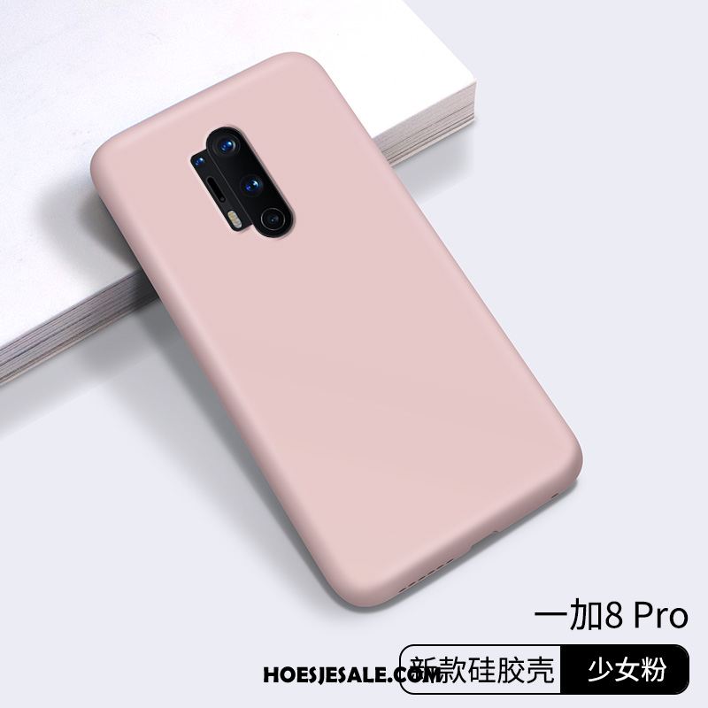 Oneplus 8 Pro Hoesje Siliconen Trendy Merk Mode Blauw Mobiele Telefoon Kopen