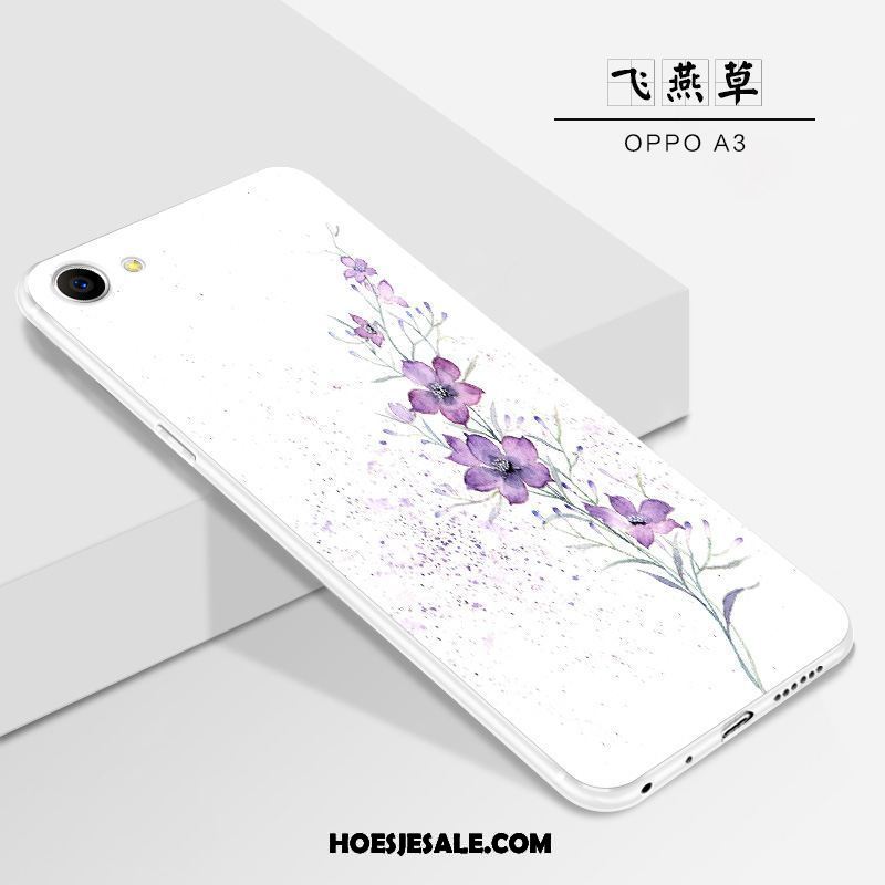 Oppo A3 Hoesje Blauw Persoonlijk Schrobben Nieuw Hanger Winkel