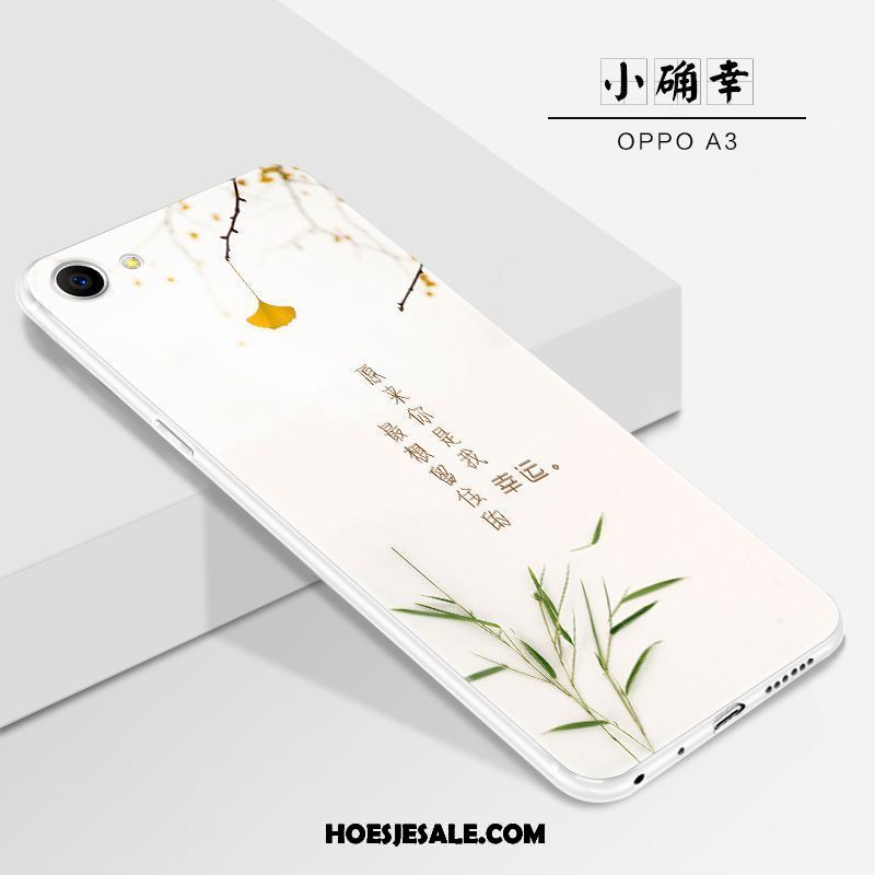 Oppo A3 Hoesje Blauw Persoonlijk Schrobben Nieuw Hanger Winkel