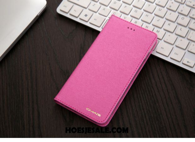 Oppo A3 Hoesje Mobiele Telefoon Roze Clamshell Dun Leren Etui Kopen