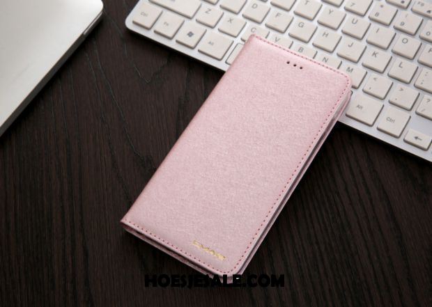 Oppo A3 Hoesje Mobiele Telefoon Roze Clamshell Dun Leren Etui Kopen