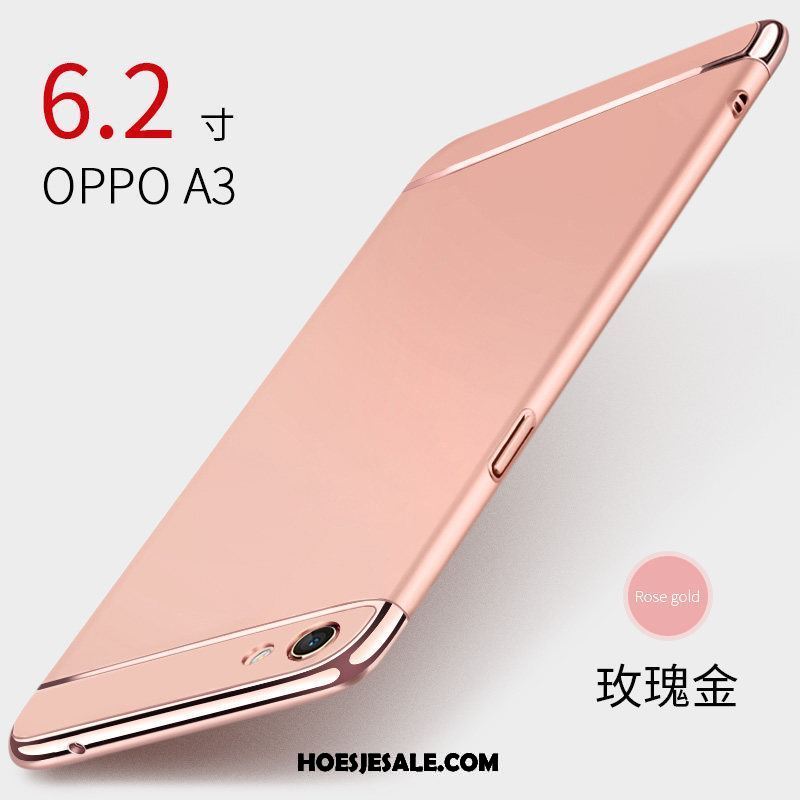 Oppo A3 Hoesje Rood Zwart All Inclusive Schrobben Hard Korting