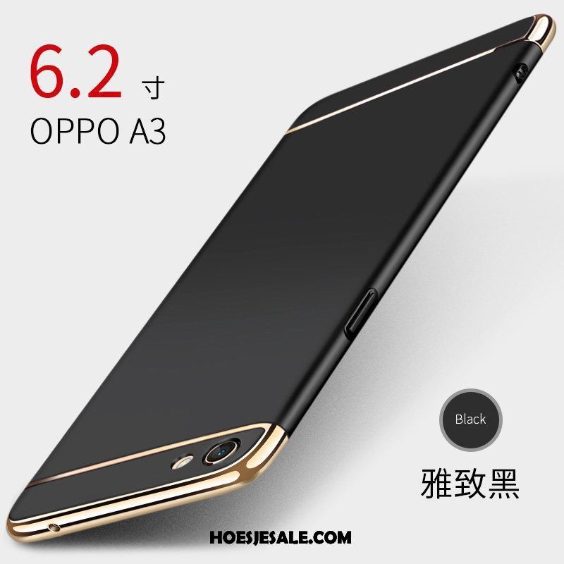 Oppo A3 Hoesje Rood Zwart All Inclusive Schrobben Hard Korting