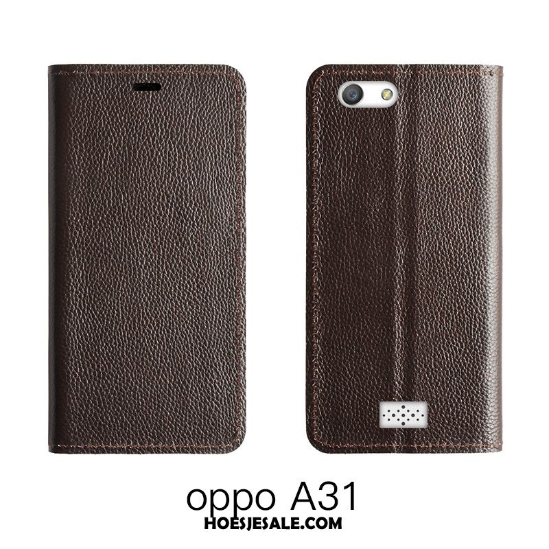 Oppo A31 Hoesje High End Hoes Bescherming Leren Etui All Inclusive Kopen