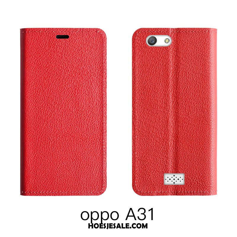 Oppo A31 Hoesje High End Hoes Bescherming Leren Etui All Inclusive Kopen