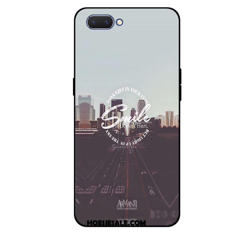 Oppo A3s Hoesje Anti-fall Zwart Bescherming Lovers Hoes Sale