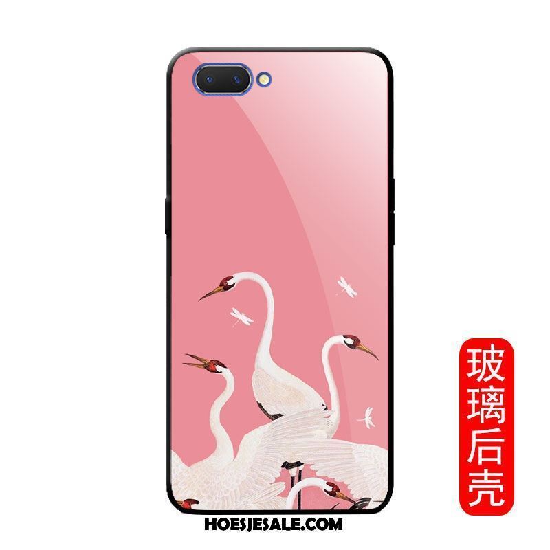 Oppo A3s Hoesje Glas Siliconen Kraan Mobiele Telefoon Hoes Kopen