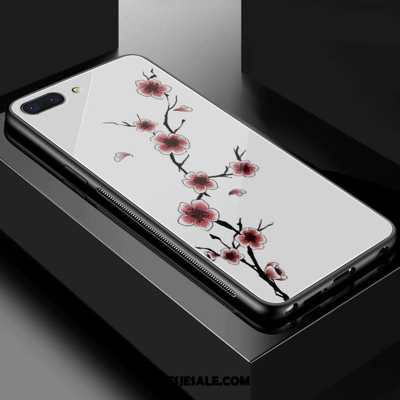 Oppo A3s Hoesje Glas Vintage Elegante Eenvoudige Kunst Kopen