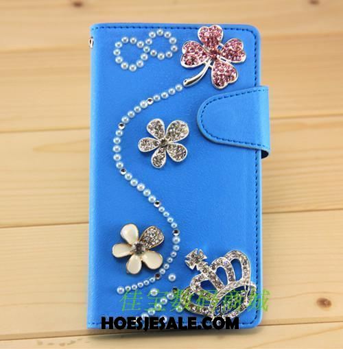 Oppo A3s Hoesje Leren Etui Hoes Met Strass Bescherming Folio Online