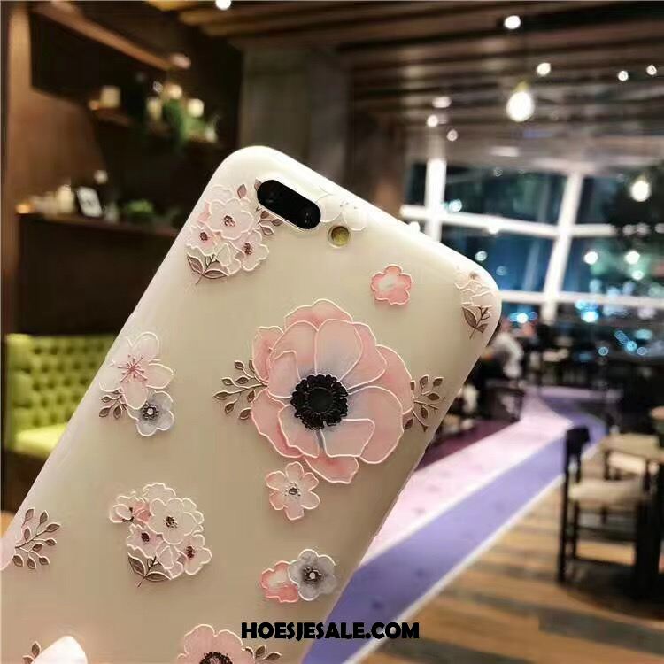 Oppo A3s Hoesje Mobiele Telefoon Trend Reliëf Bloemen Zacht Aanbiedingen