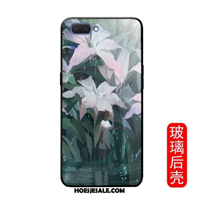 Oppo A3s Hoesje Mode Bloemen Siliconen Spiegel Trend Kopen