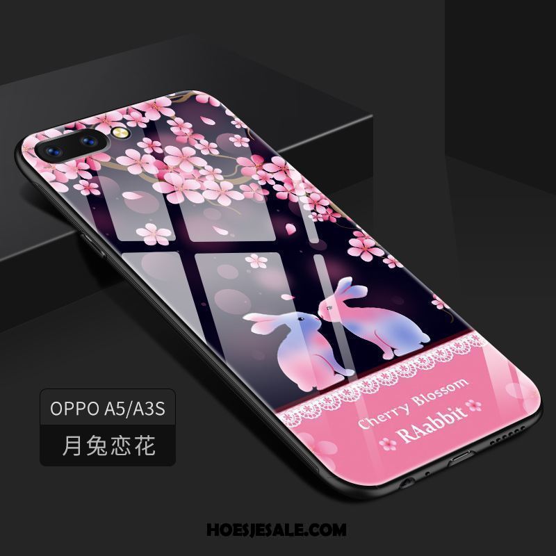 Oppo A3s Hoesje Roze Hoes Glas Mobiele Telefoon All Inclusive Sale