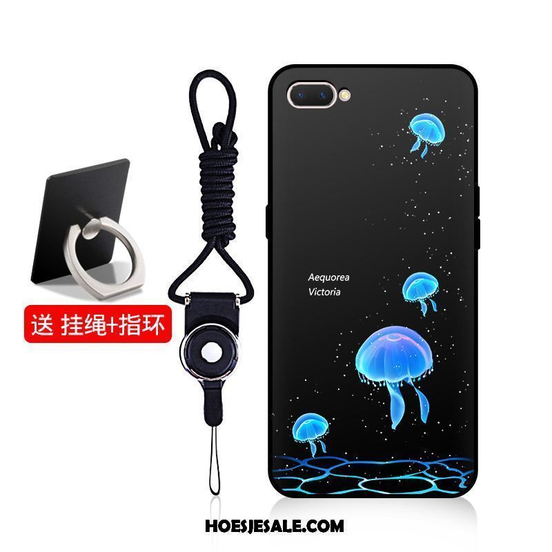 Oppo A3s Hoesje Schrobben Mobiele Telefoon Blauw Bescherming Hoes Winkel