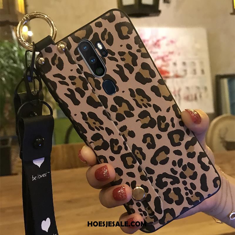 Oppo A5 2020 Hoesje Hanger Ondersteuning Mobiele Telefoon Bloemen Siliconen Kopen