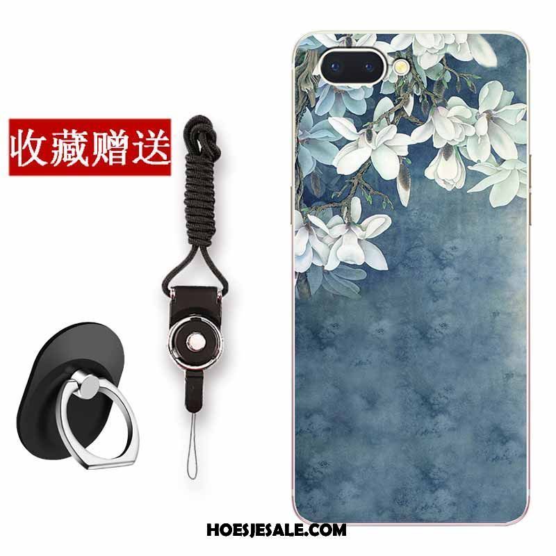 Oppo A5 Hoesje Blauw Zacht All Inclusive Kunst Mini Kopen