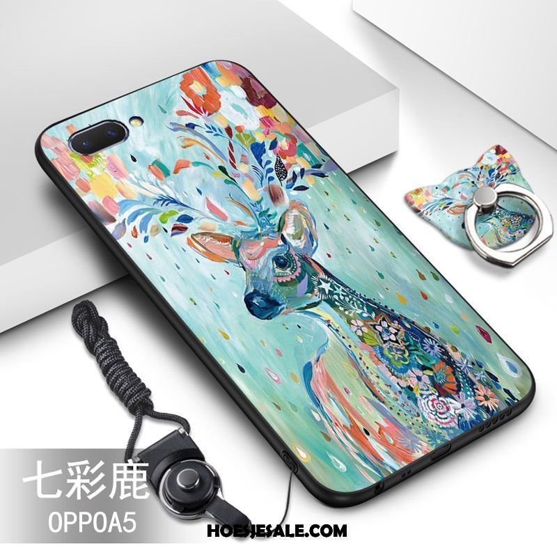 Oppo A5 Hoesje Hanger Schrobben Scheppend Zacht Bescherming Sale