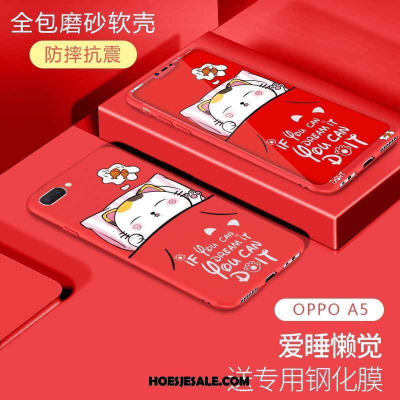 Oppo A5 Hoesje Mobiele Telefoon Spotprent Zacht Schrobben All Inclusive Kopen