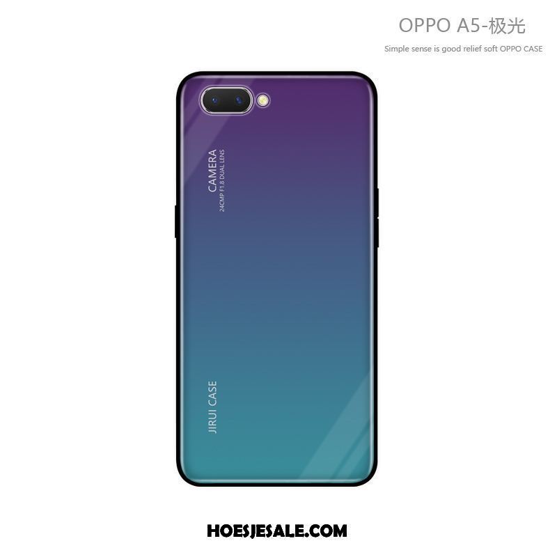 Oppo A5 Hoesje Persoonlijk Nieuw Blauw All Inclusive Trendy Merk Aanbiedingen