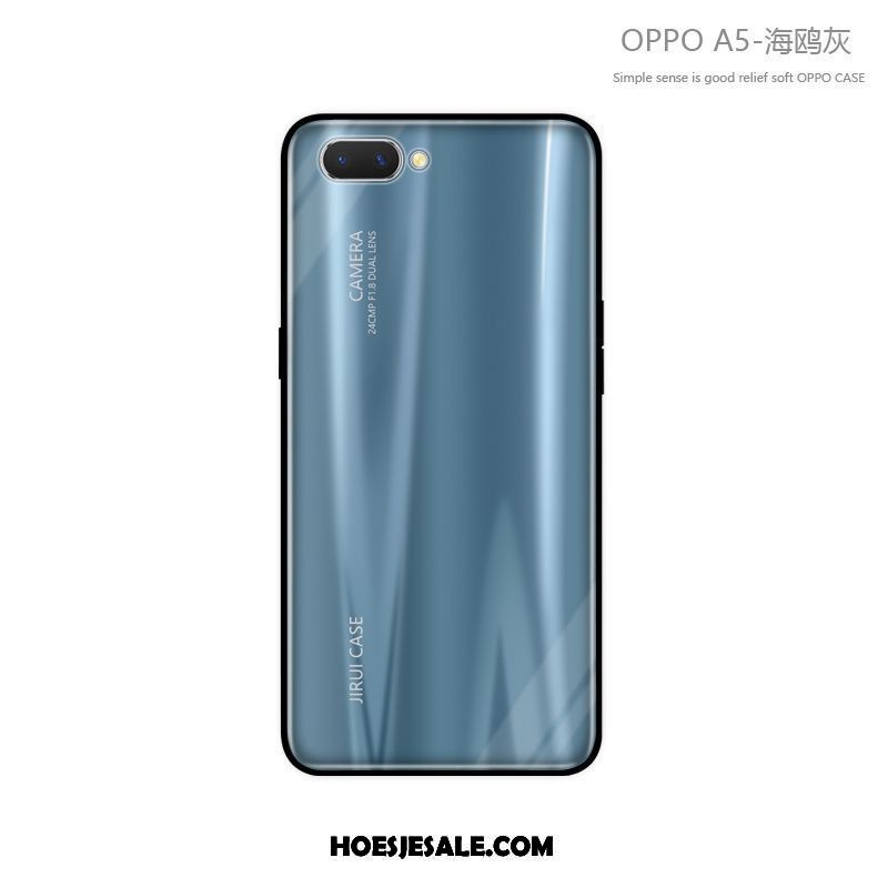 Oppo A5 Hoesje Persoonlijk Nieuw Blauw All Inclusive Trendy Merk Aanbiedingen