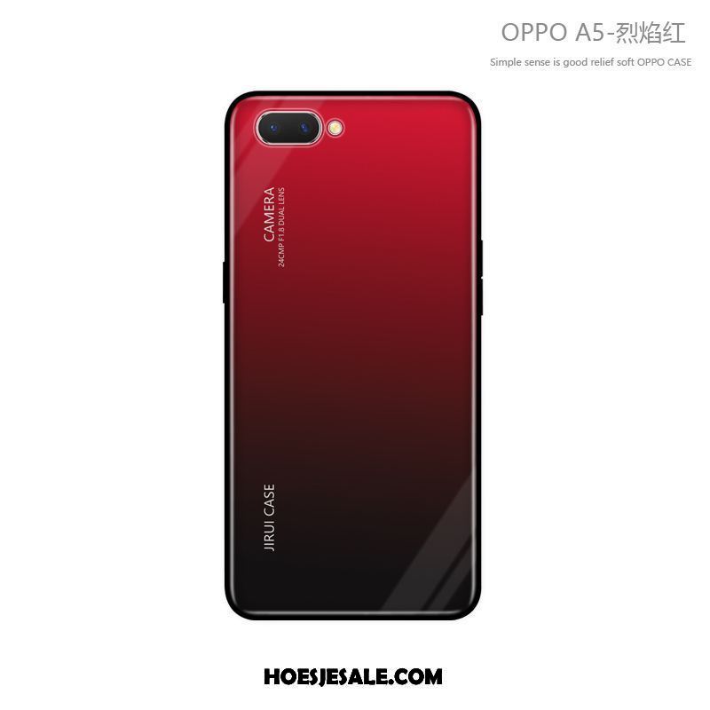 Oppo A5 Hoesje Persoonlijk Nieuw Blauw All Inclusive Trendy Merk Aanbiedingen