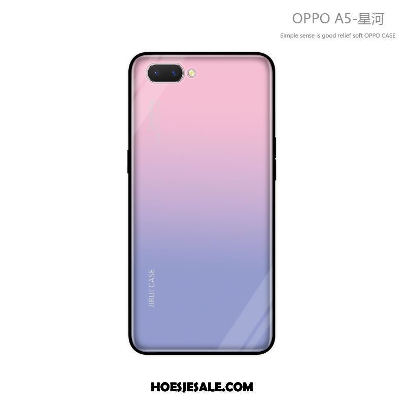 Oppo A5 Hoesje Persoonlijk Nieuw Blauw All Inclusive Trendy Merk Aanbiedingen