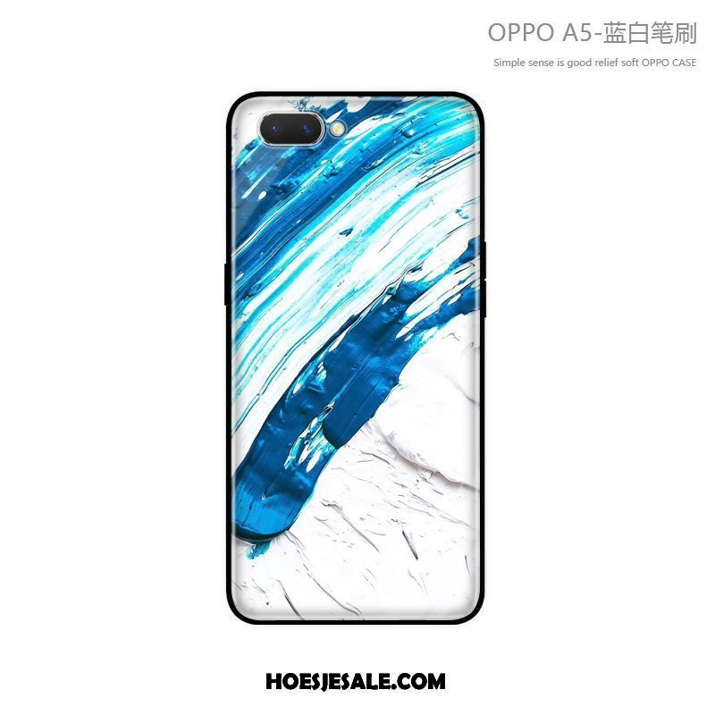 Oppo A5 Hoesje Persoonlijk Nieuw Blauw All Inclusive Trendy Merk Aanbiedingen