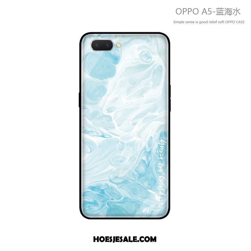 Oppo A5 Hoesje Persoonlijk Nieuw Blauw All Inclusive Trendy Merk Aanbiedingen