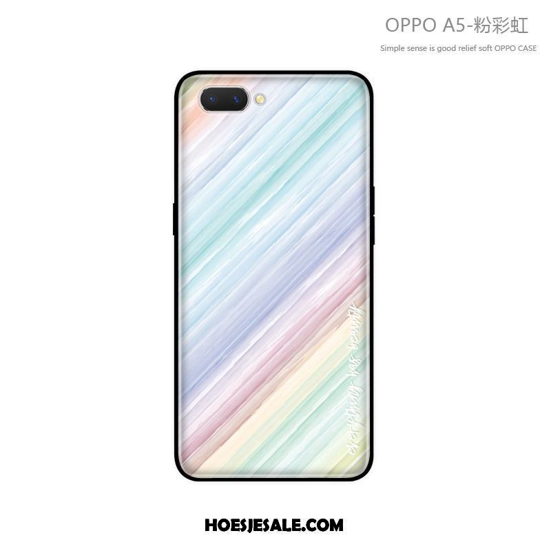 Oppo A5 Hoesje Persoonlijk Nieuw Blauw All Inclusive Trendy Merk Aanbiedingen