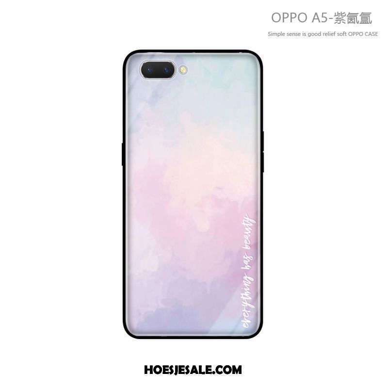 Oppo A5 Hoesje Persoonlijk Nieuw Blauw All Inclusive Trendy Merk Aanbiedingen