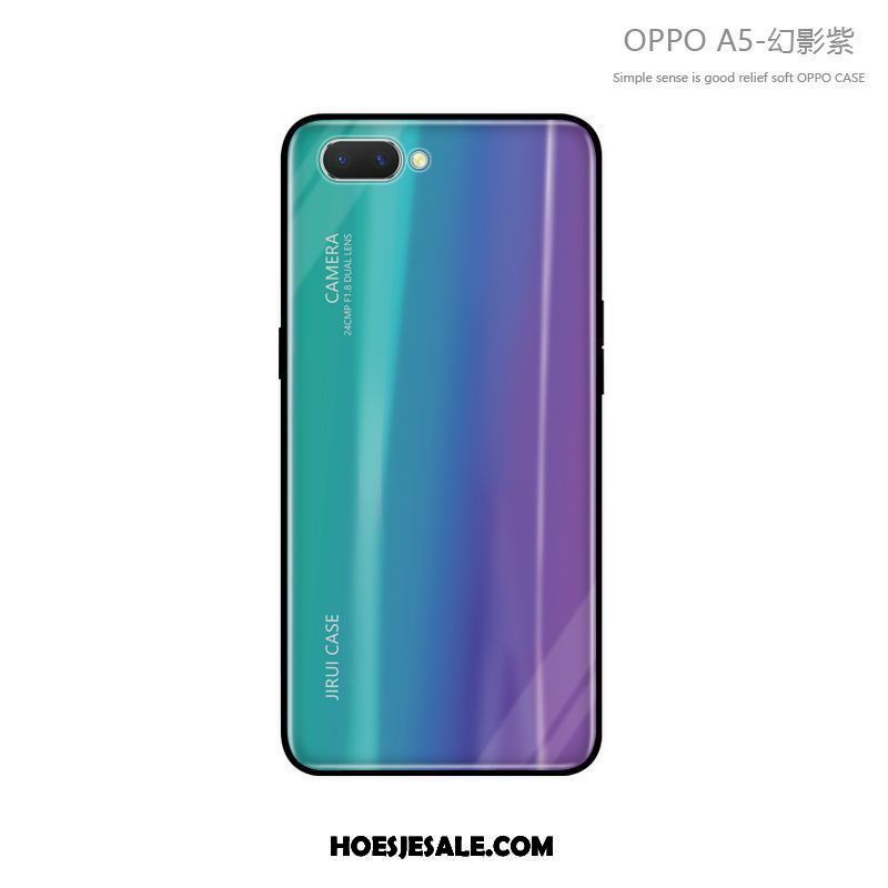 Oppo A5 Hoesje Persoonlijk Nieuw Blauw All Inclusive Trendy Merk Aanbiedingen