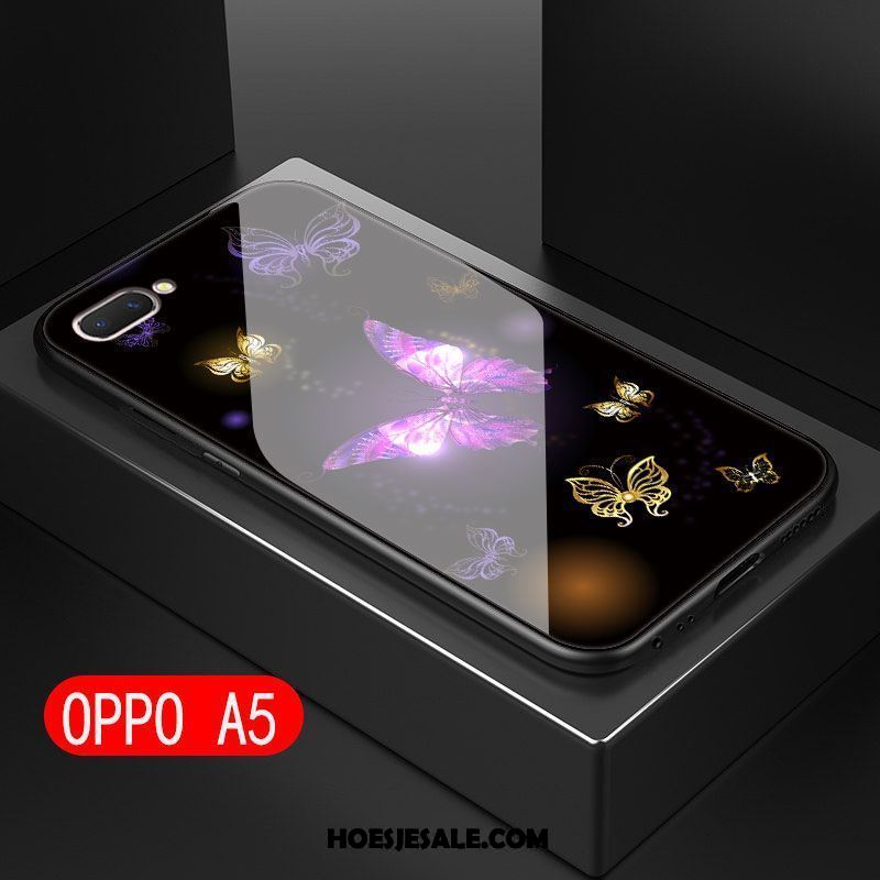 Oppo A5 Hoesje Zacht Dun Siliconen Achterklep Zwart Sale