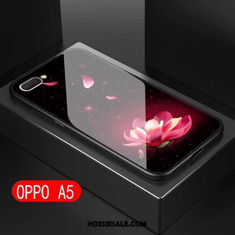 Oppo A5 Hoesje Zacht Dun Siliconen Achterklep Zwart Sale