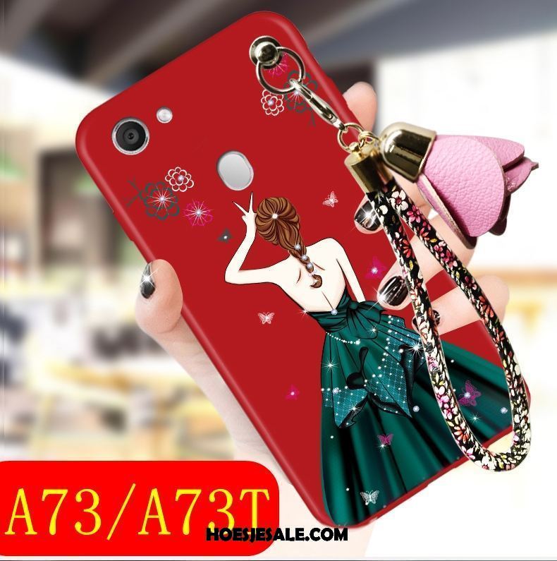 Oppo A73 Hoesje All Inclusive Zwart Zacht Mobiele Telefoon Anti-fall Online